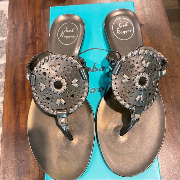 jack rogers black jelly sandals